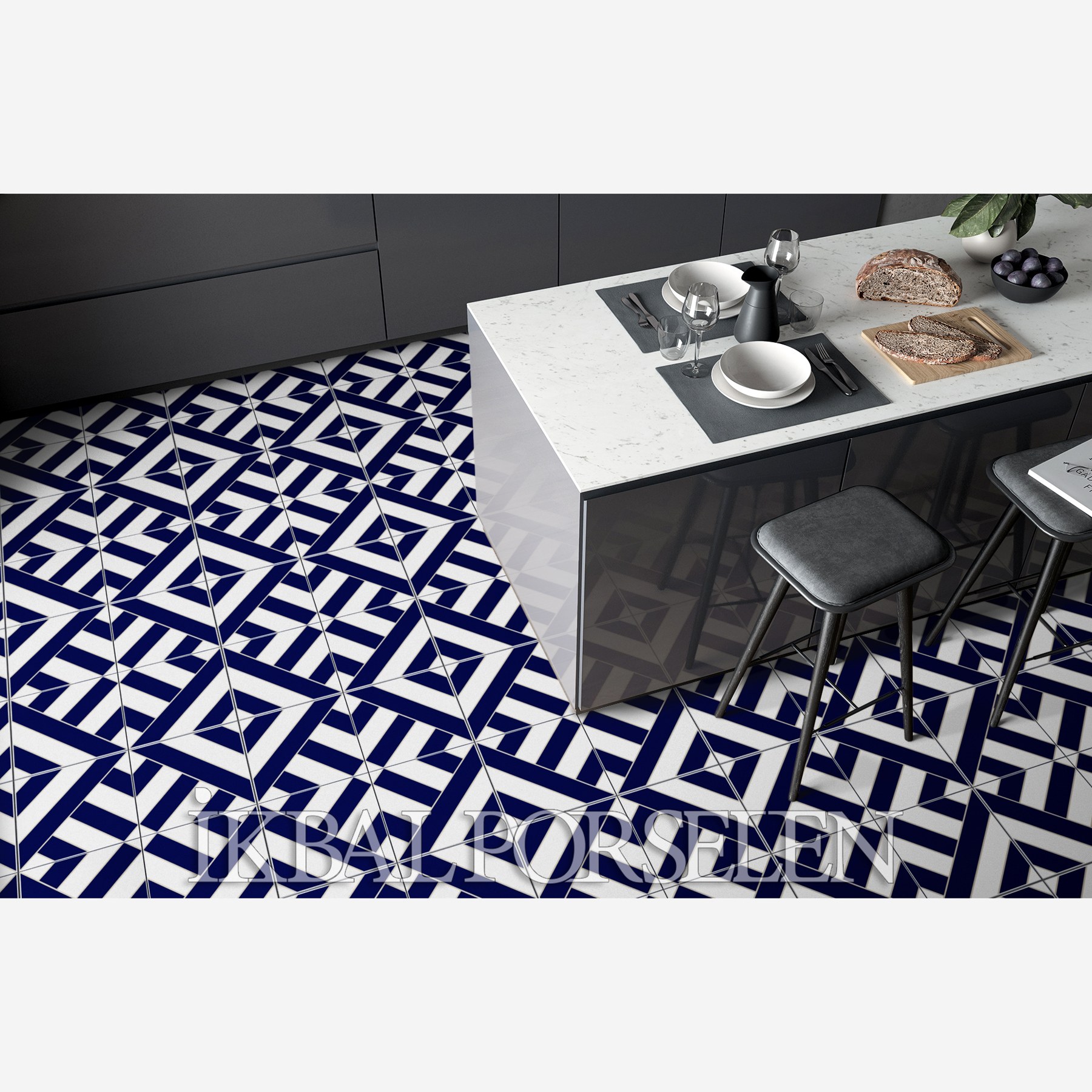 Modern Desenler - 20x20 Porselen Karo iyk136 - Görsel 2