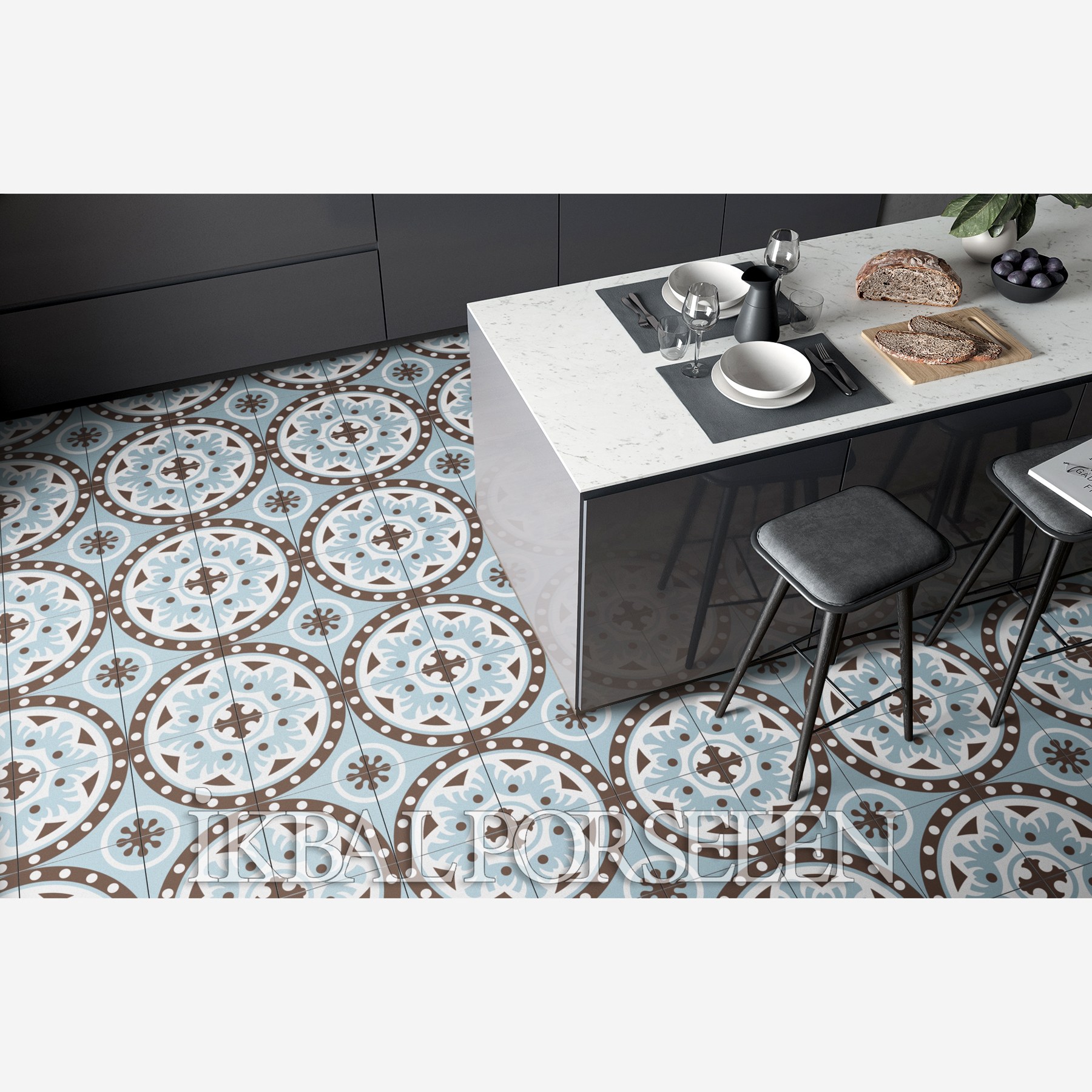 Modern Desenler - 20x20 Porselen Karo iyk139 - Görsel 2