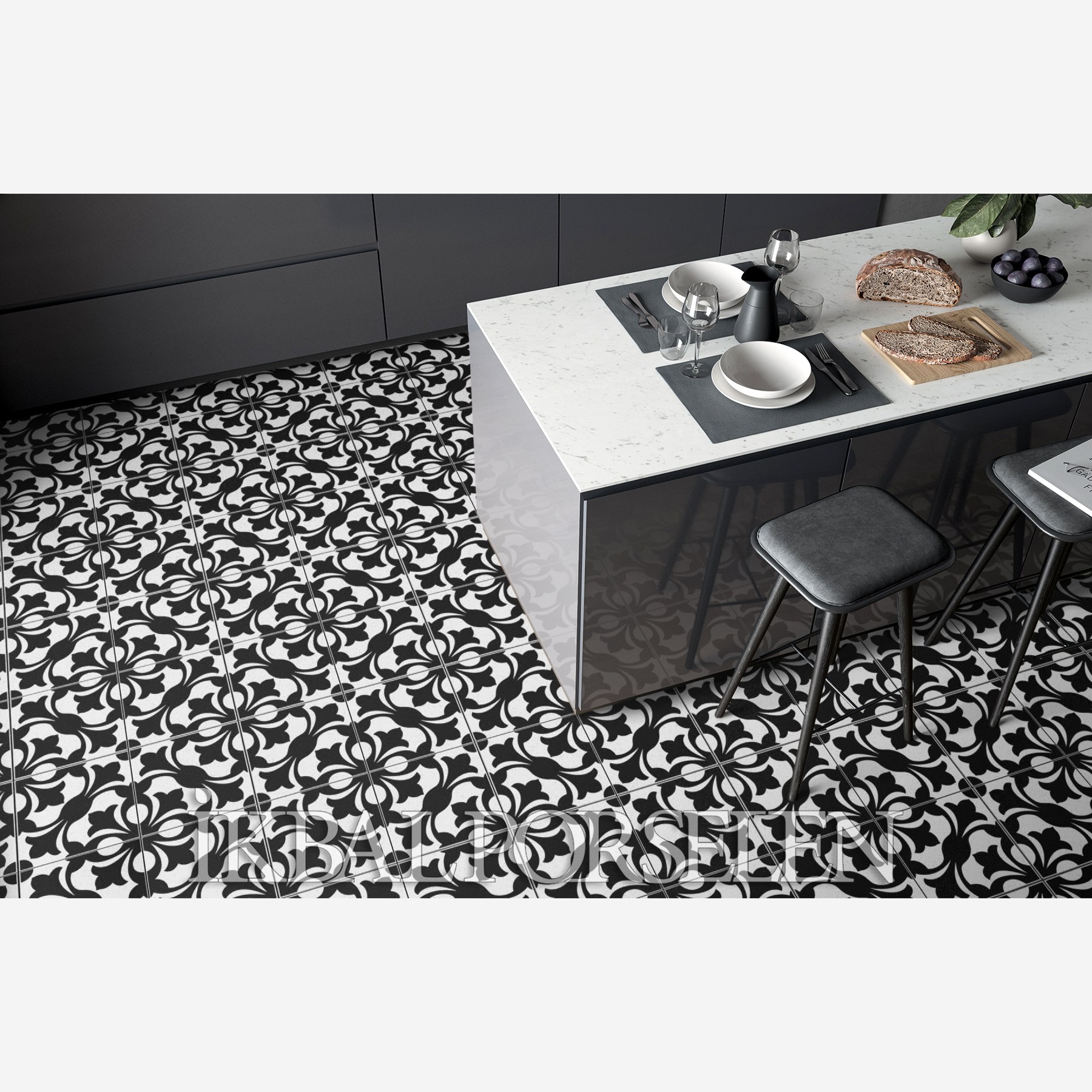 Modern Desenler - 20x20 Porselen Karo iyk26 - Görsel 3