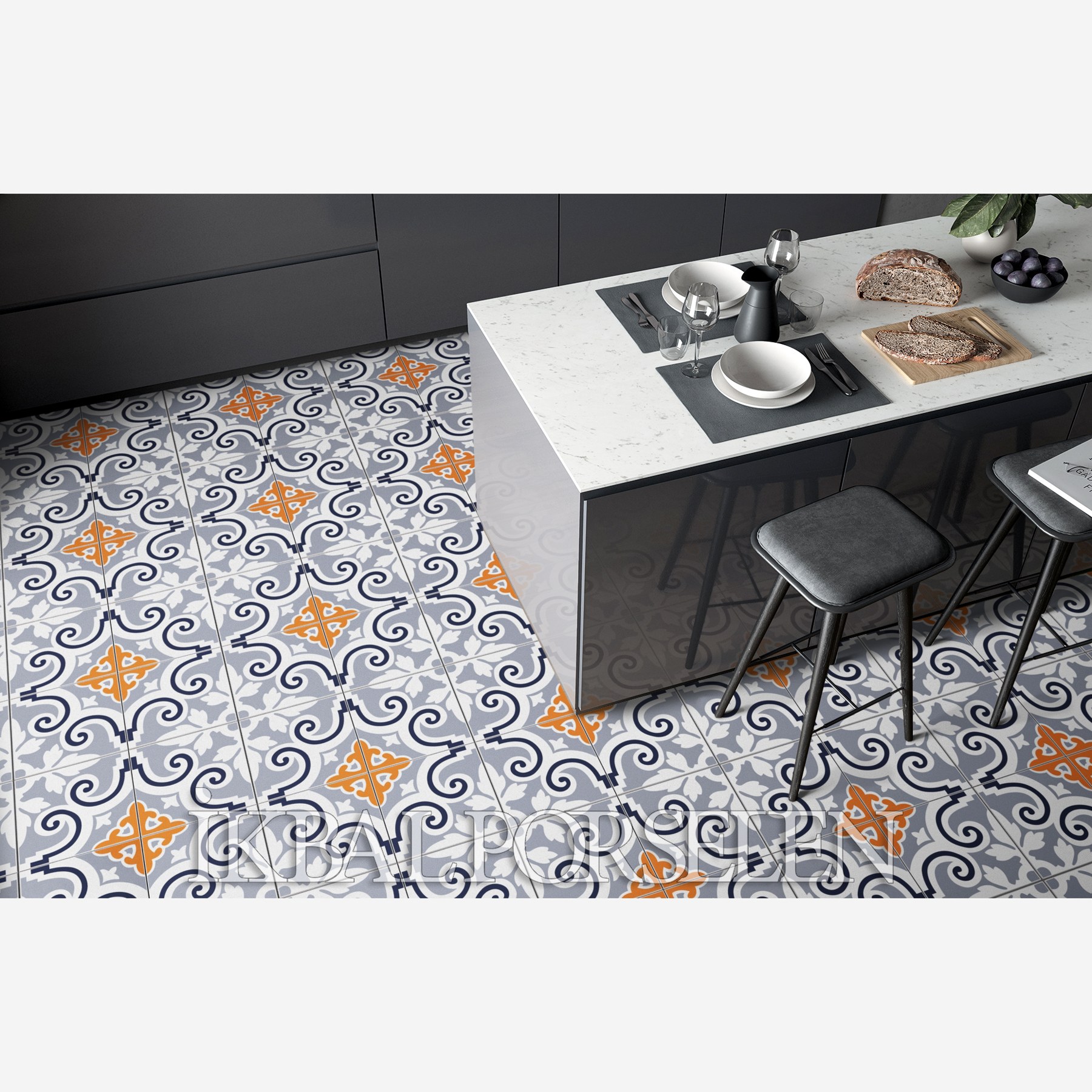 Modern Desenler - 20x20 Porselen Karo iyk49 - Görsel 3