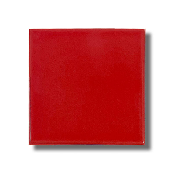 10x10 cm Flat Seramik Karo - Kırmızı - igc007